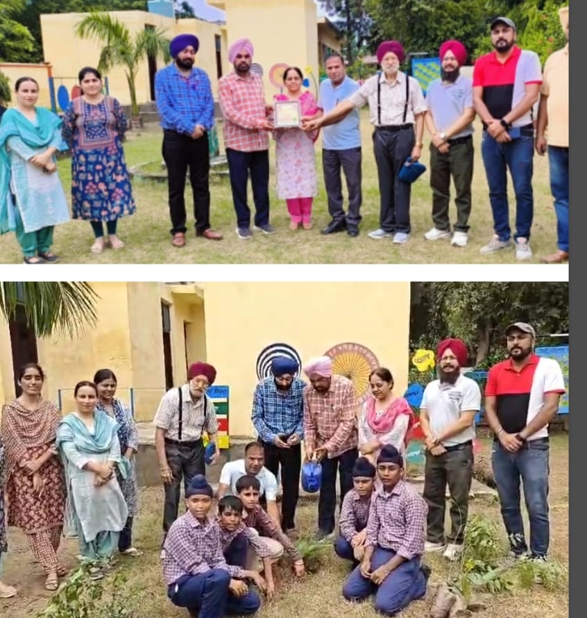 Saplings were planted at Government High Smart School, Railon.